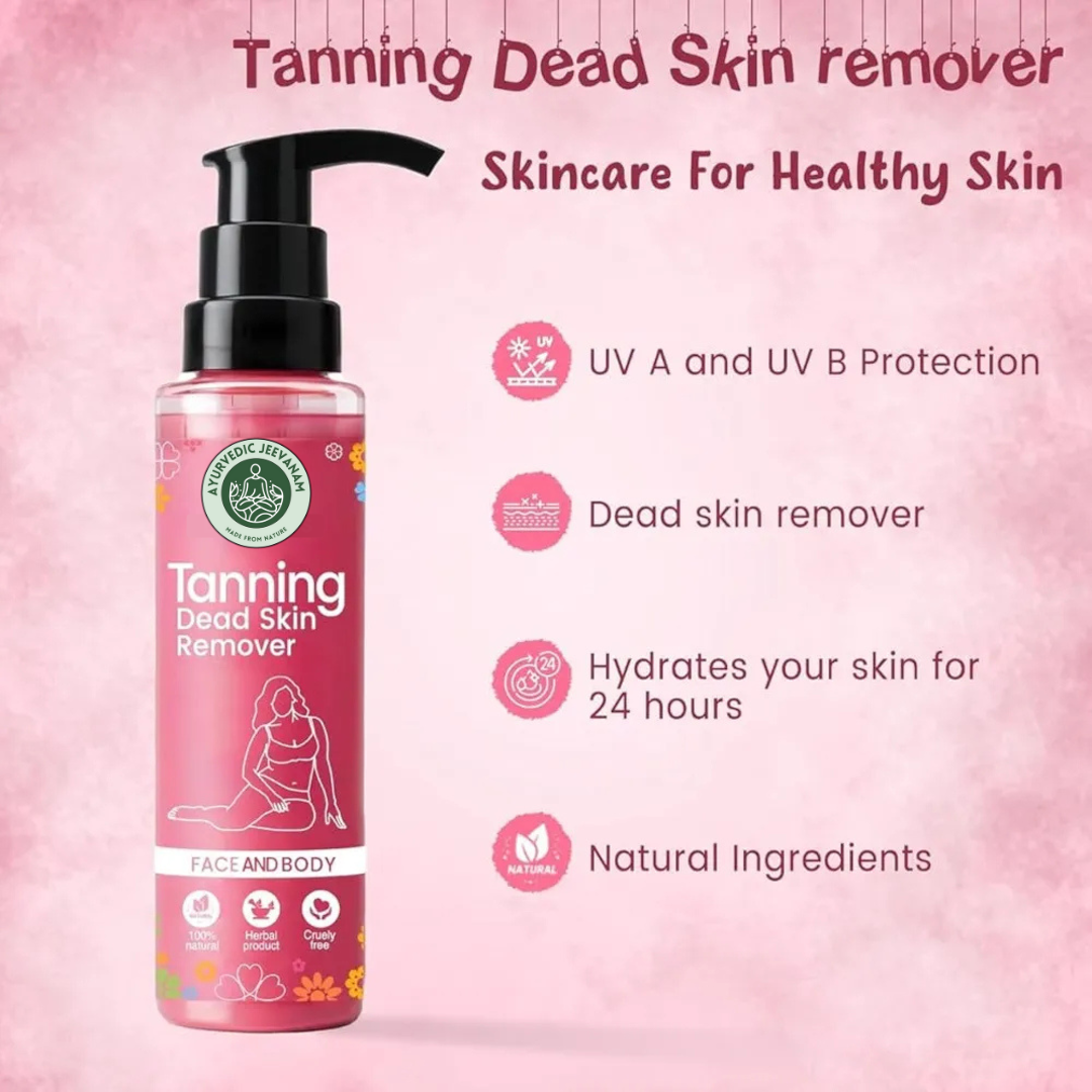 Ayurvedic Jeevanam Dead Skin & Tan Removal Rose Body Wash For Men and Women
