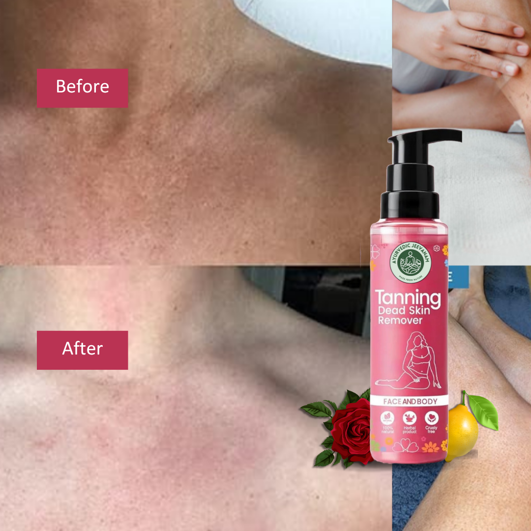 Ayurvedic Jeevanam Dead Skin & Tan Removal Rose Body Wash For Men and Women