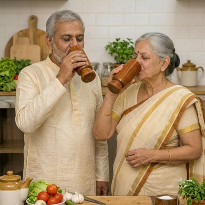 Vijaysar Wooden Glass – Ayurvedic Diabetes & Sugar Control Tumbler (100 ml)
