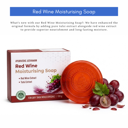 Combo of New & Improved Black Detox Charcoal, Neem and Red Wine Soap for Face & Body (For Both Male & Female)