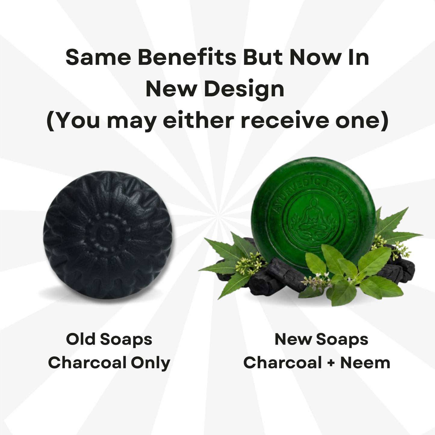 Ayurvedic Jeevanam Black Detox Charcoal Soap for Face & Body