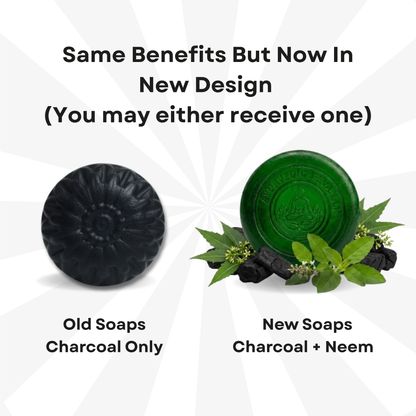 Ayurvedic Jeevanam Black Detox Charcoal Soap for Face & Body